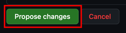 propose changes button